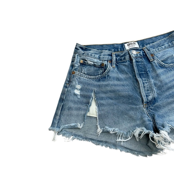 AGOLDE Parker Vintage Fray Cut Off Shorts Women’s Size 29 Swapmeet Distressed - Picture 4 of 11